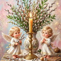 скачать картинку с праздником вербное воскресенье бесплатно открытка с вербным воскресеньем картинка скачать