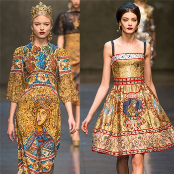 Коллекция от Dolce & Gabbana для сезона осень – зима 2013/2014