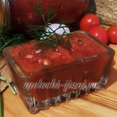 Рецепт томатного соуса с чесноком