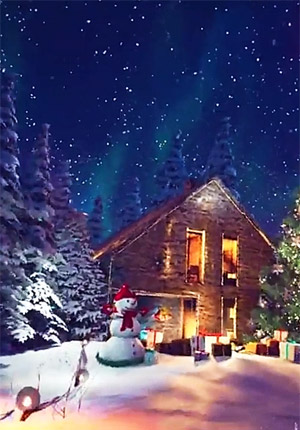 Красивая видео открытка с Новым годом