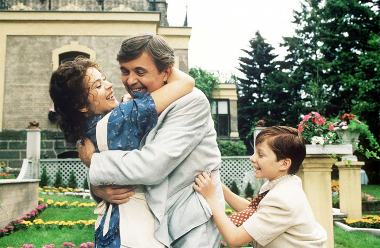 Либуше Шафранкова и Йозеф Абрхам с сыном