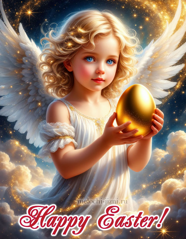 с пасхой открытка поздравление на английском