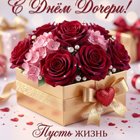 День дочери картинка с поздравлениями