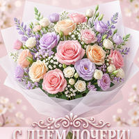 скачать открытку с днем дочери бесплатно красивую