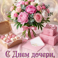 открытки с днем дочери от мамы бесплатно