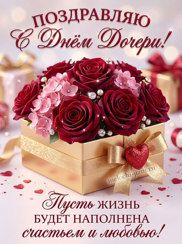 День дочери картинка с поздравлениями