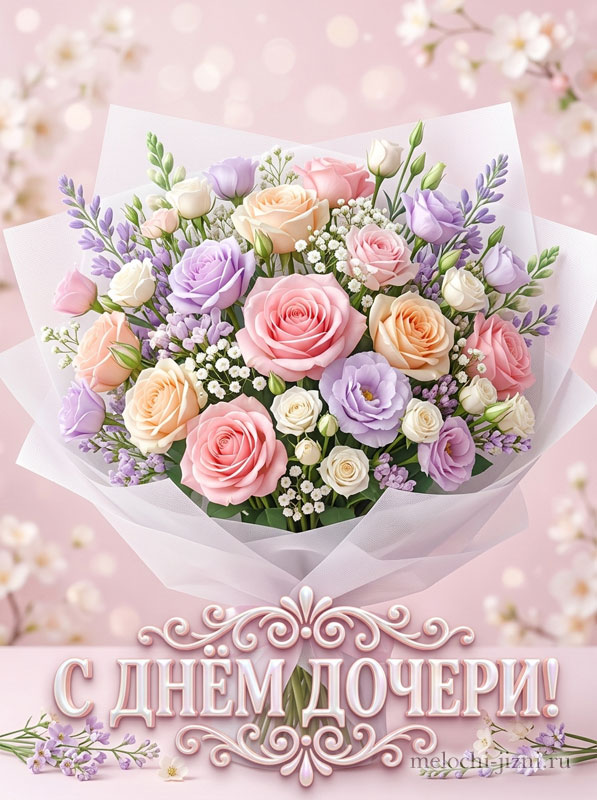 скачать открытку с днем дочери бесплатно красивую