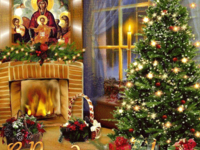 мерцающие открытки с рождеством христовым