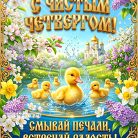 скачать красивую картинку с чистым четвергом