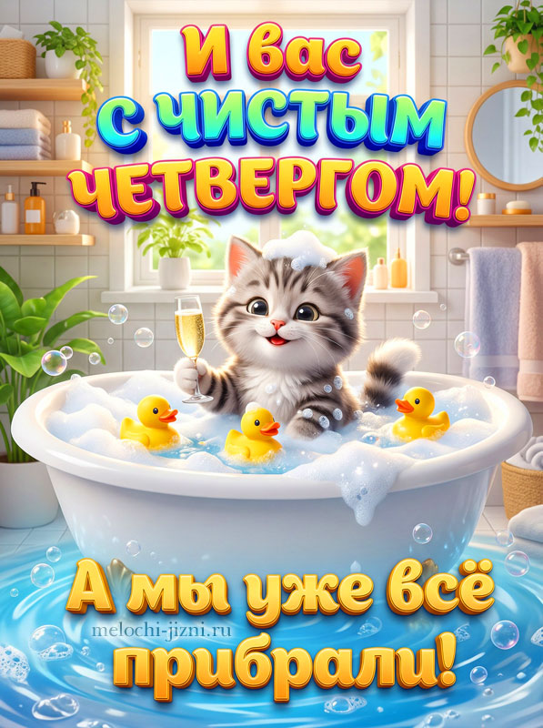 картинки с чистым четвергом смешные