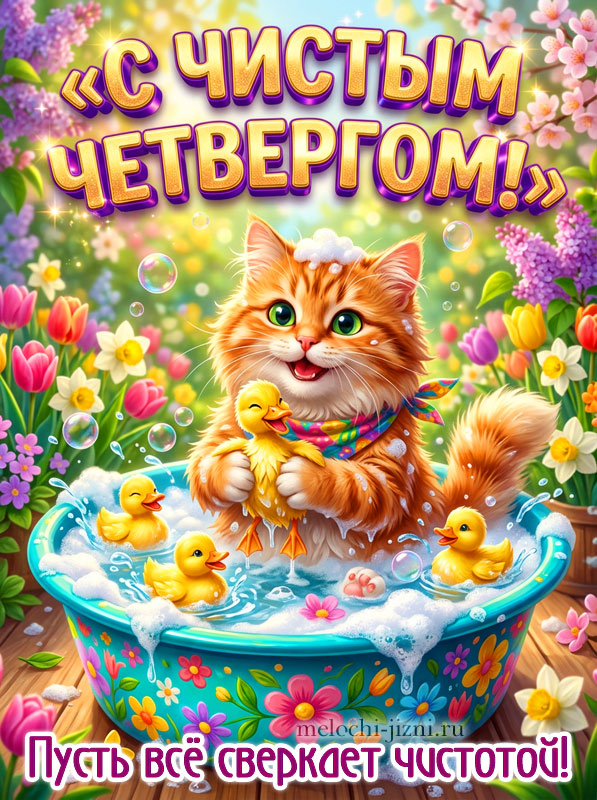 картинки про чистый четверг прикольные