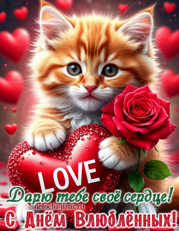 с днем влюбленных картинки с котиками