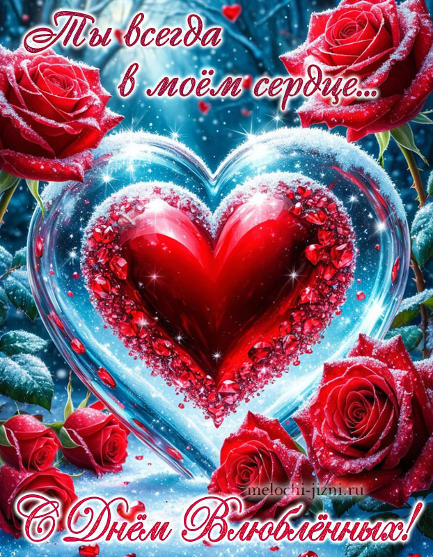 открытка с днем влюбленных любимому мужчине