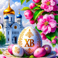пасхальная открытка христос воскрес