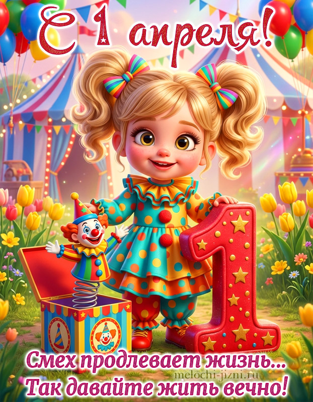 1 апреля открытка красивая с пожеланиями