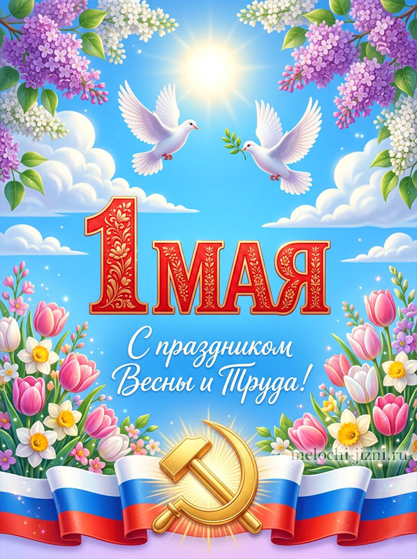 Поздравление с днем 1 мая картинка