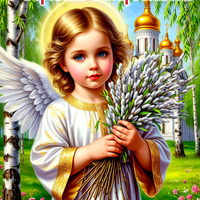 Красивая открытка с днем Вербного Воскресенья