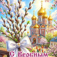 лучшие открытки с вербным воскресеньем