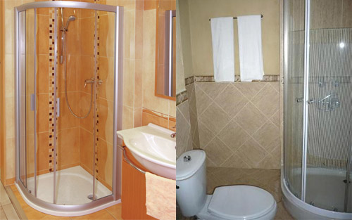 Душевая кабина в дизайне малогабаритной ванной комнаты