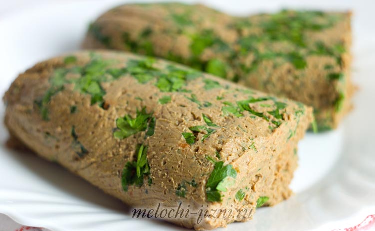 Печеночный паштет с зеленью