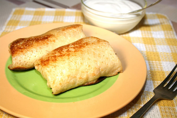 Блины с мясом