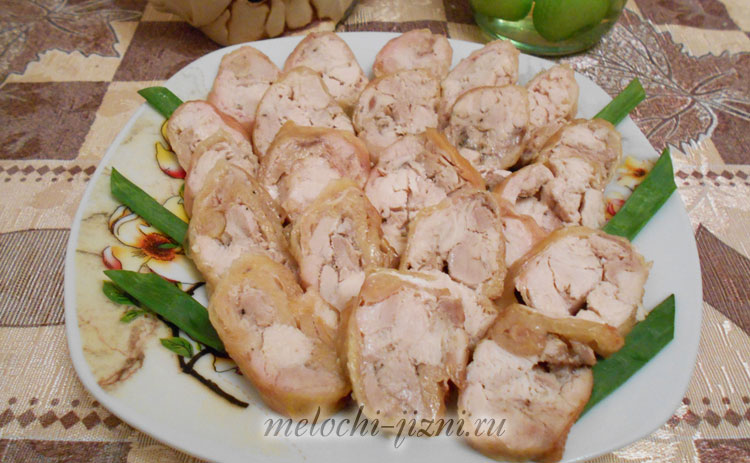Домашняя куриная колбаса