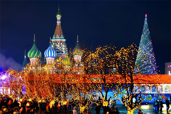 Огни Новогодней Москвы