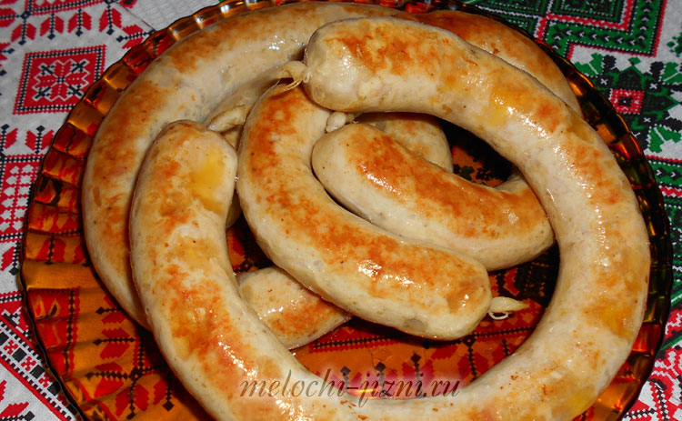 Куриная колбаса в домашних условиях рецепт с фото