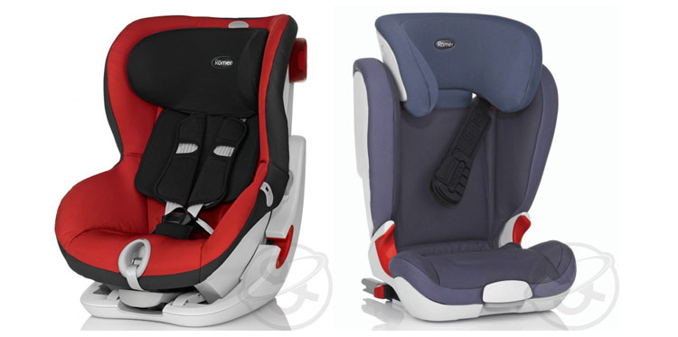 Немецкие автокресла Britax Romer для разных детских возрастов