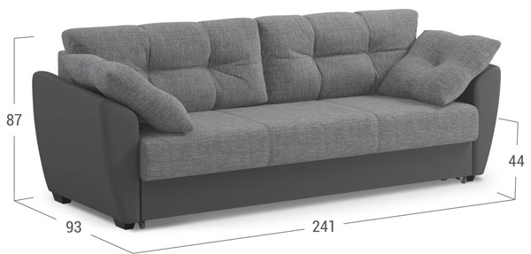 Серый диван MOON-TRADE