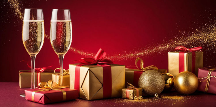 Новогодний корпоратив с программой конкурсов для взрослых