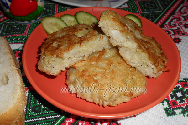 Котлеты из кабачков и картофеля