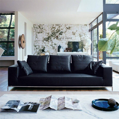 Как использовать черный диван в домашнем интерьере – советы Mobilicasa