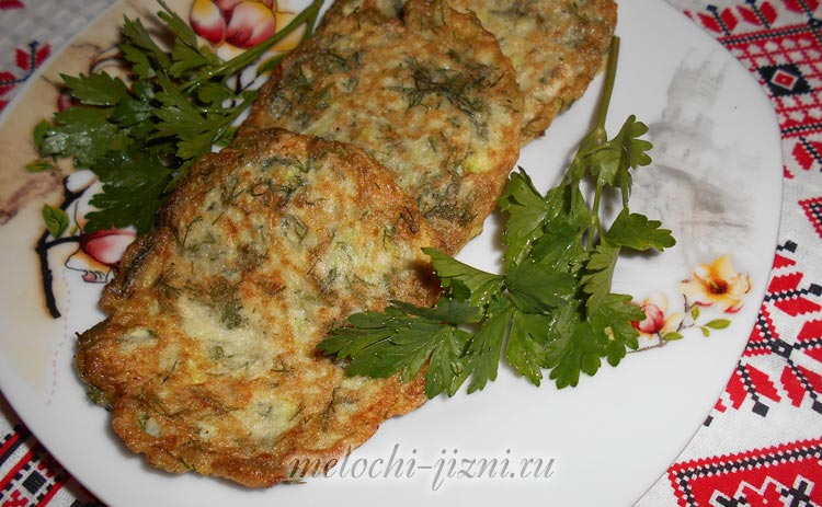 Кабачковые оладьи на сковороде - рецепт с фото