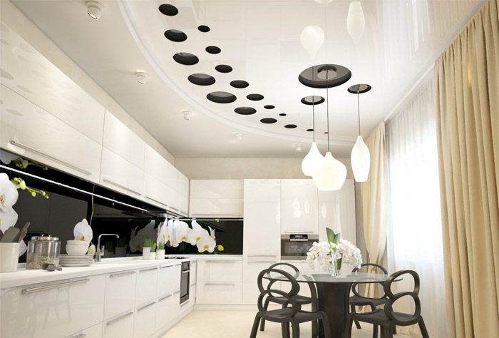Можно ли делать на кухне натяжной потолок
