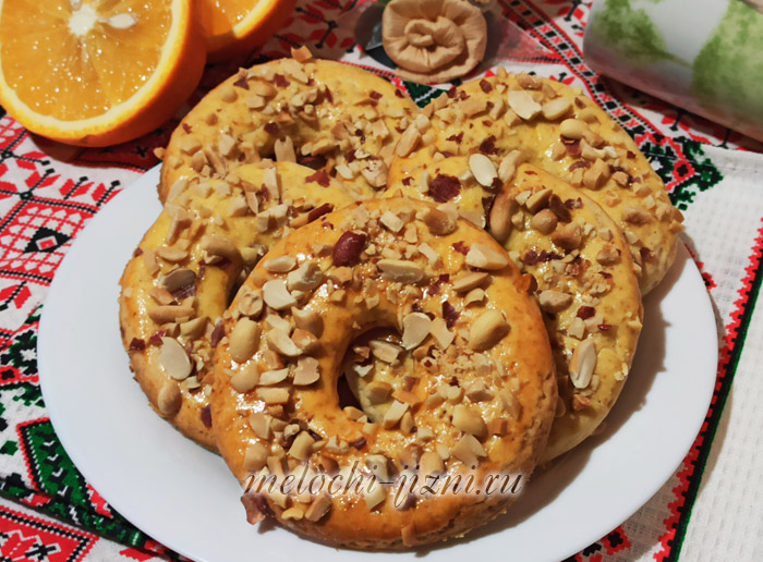 Песочные колечки с арахисом