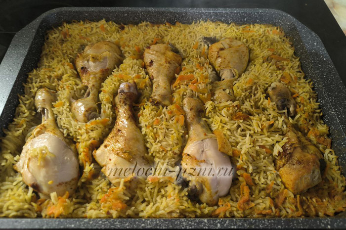 Куриные ножки с рисом в духовке