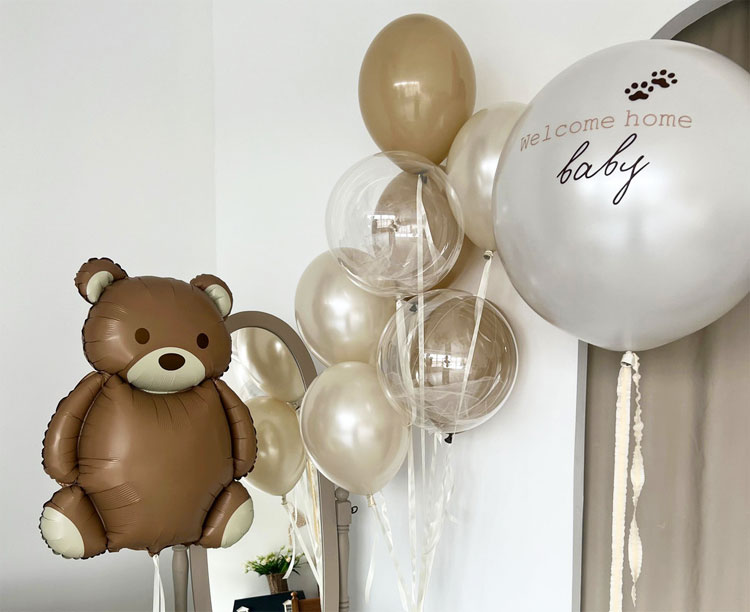 Как шары от Balloonland превращают день выписки из роддома в волшебство