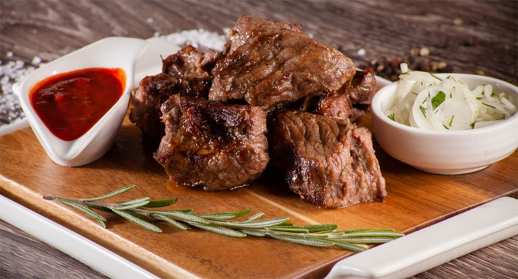 Телятина на углях