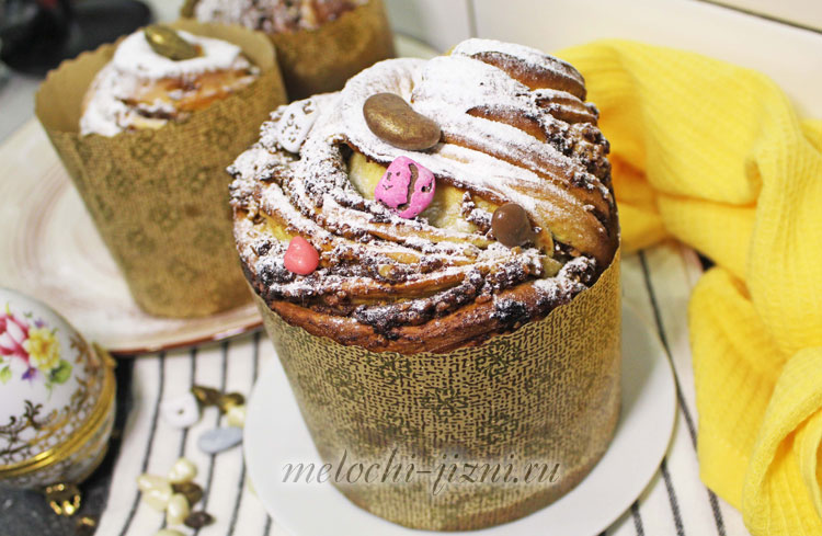 готовый пасхальный кулич краффин