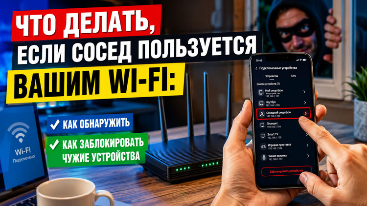 Что делать, если сосед пользуется вашим Wi‑Fi: как обнаружить и заблокировать чужие устройства
