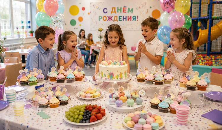 Детский День Рождения вне дома: какие десерты удоб...
