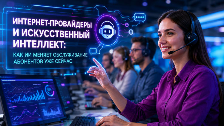 Интернет-провайдеры и искусственный интеллект: как ИИ меняет обслуживание абонентов уже сейчас