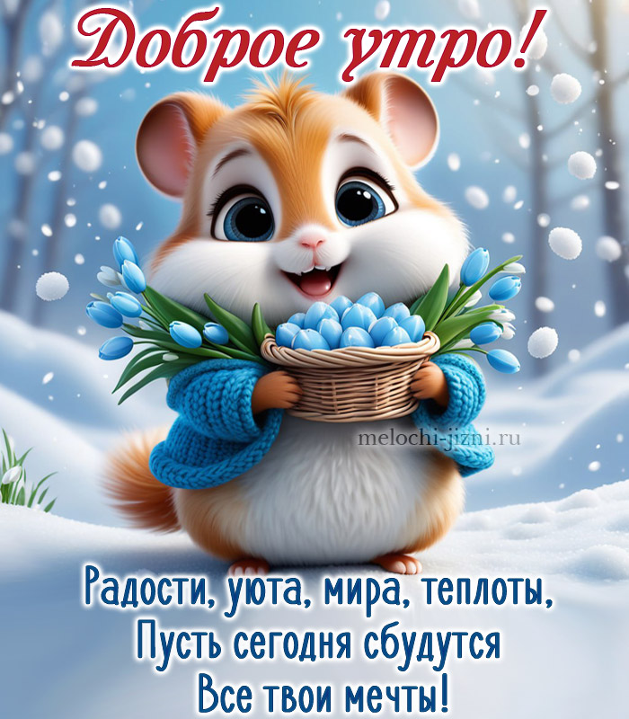 доброе зимнее утро картинки пожелания скачать бесплатно, с пожеланием радости уюта мира теплоты, пусть сбудутся мечты