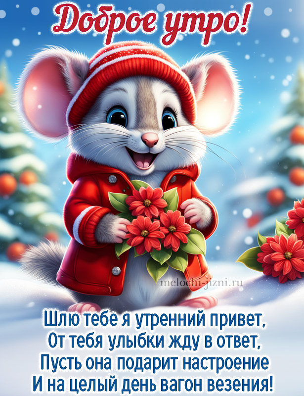 пожелания с добрым зимним утром картинки красивые