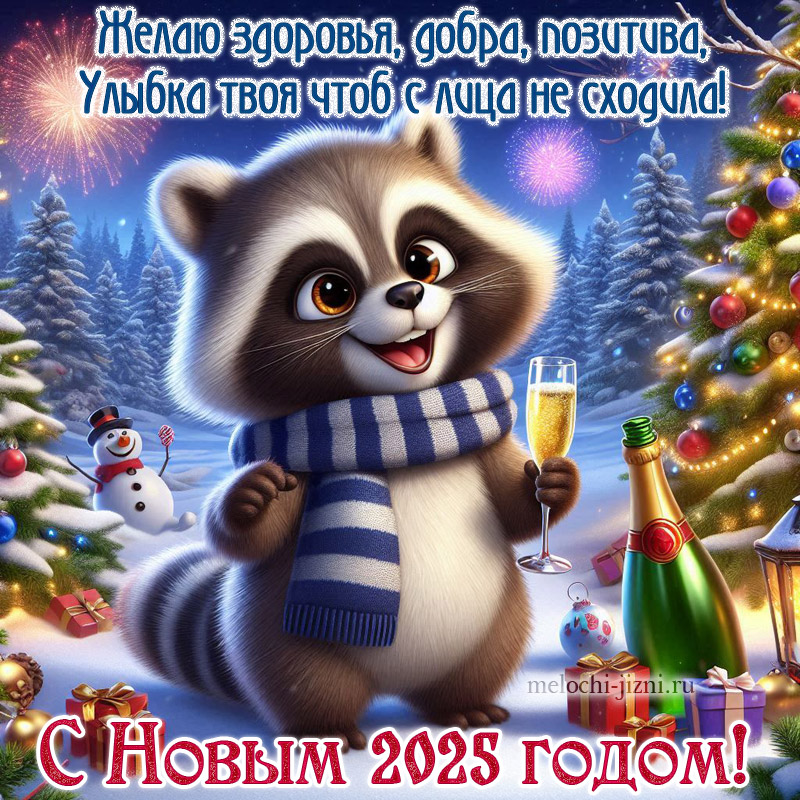 С Новым годом 2025 картинка с пожеланиями