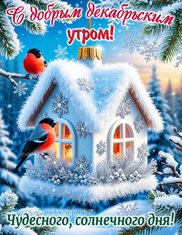 доброе утро картинки пожелания новые декабрьские, картинка с пожеланием чудесного солнечного дня