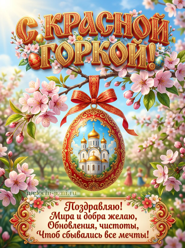 Открытка с Красной горкой с пожеланиями скачать, открытка с надписью поздравляю, мира и добра желаю, обновленья, чистоты, чтоб сбывались все мечты