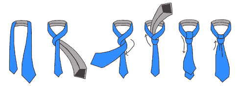 Как завязывать галстук. Простой узел