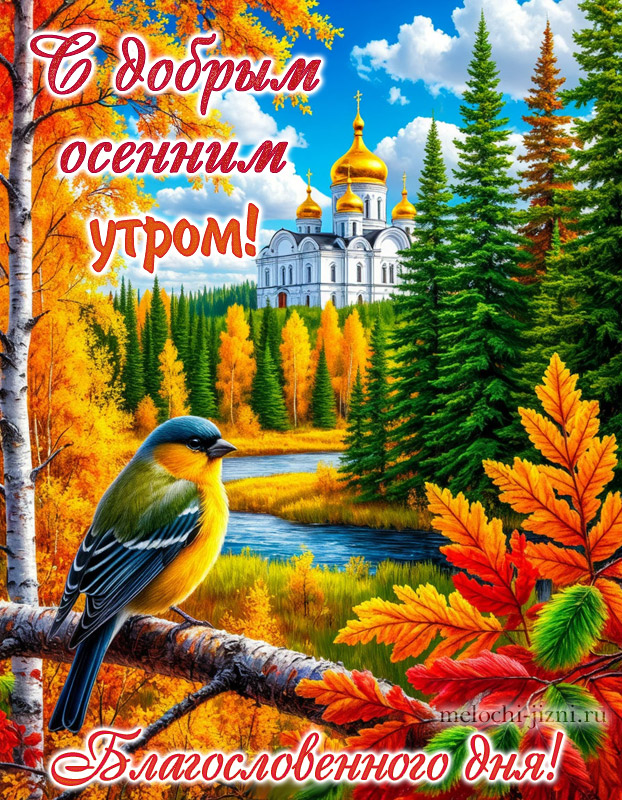 открытки с добрым утром осенние благословенного дня